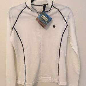 White Women’s Coolibar long sleeve sun-shirt small